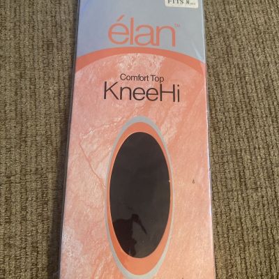 Elan Comfort Top KneeHi Sheer 86KH NAVY Fits 8 1/2-11